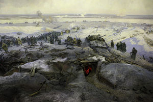 Фрагмент панорамы Сталинградской битвы