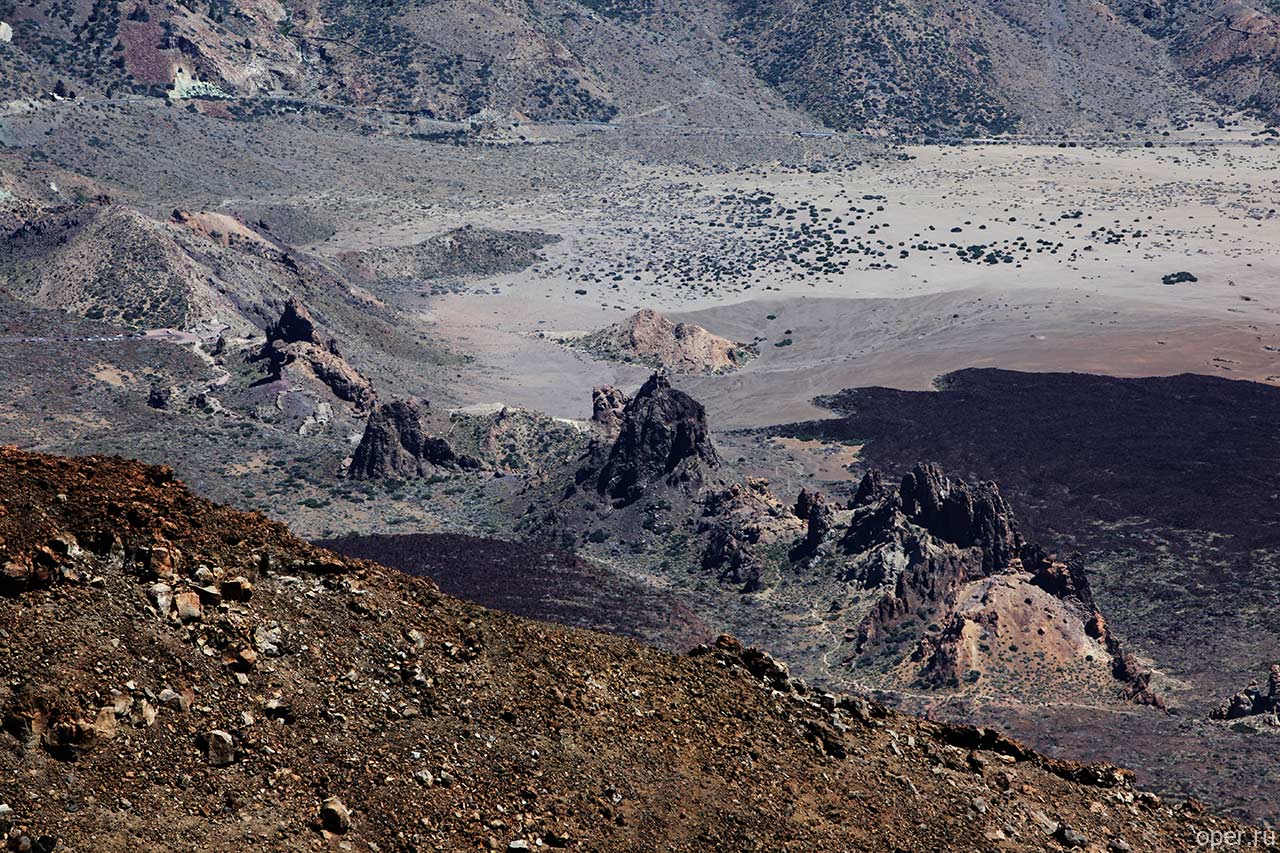 Вид с канарского вулкана