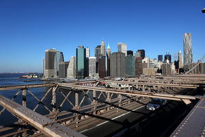 Манхэттен с Бруклинского моста